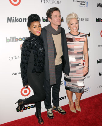 Janelle Monáe With Friends Nate Ruess And P!nk