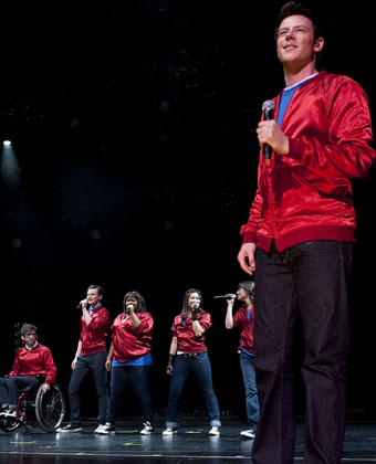 Cory Monteith At Glee Live