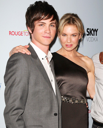 Logan Lerman And Reneé Zellweger At The 'My One And Only' Premiere