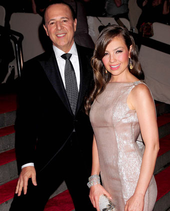 Thalía With Husband Tommy Mottola