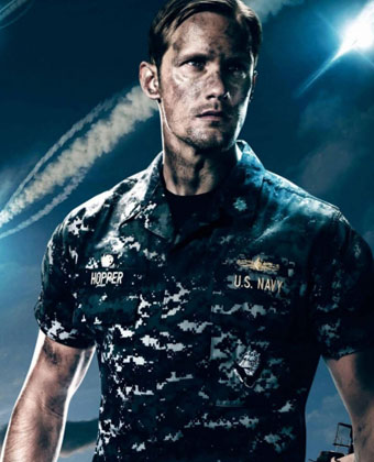 Alexander Skarsgard On 'Battleship' Poster