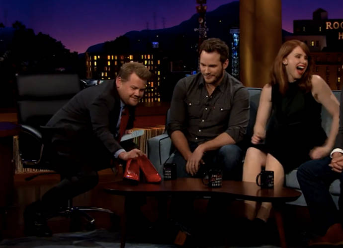 Chris Pratt Runs In Heels On ‘The Late Late Show With James Corden’