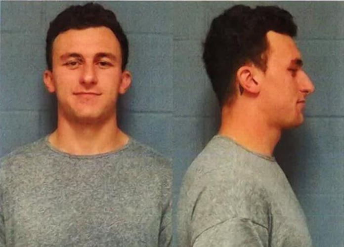 Johnny Manziel Smiles For The Cameras In Mugshot Photo