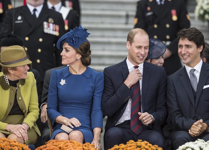 Kate Middleton And Prince William Sit Beside Justin Trudeau At Their Royal Tour Welcome Ceremony