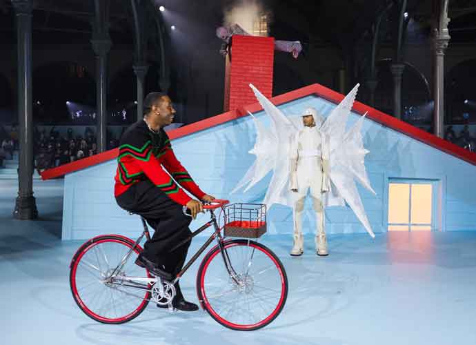 Tyler The Creator Models On Bike For Louis Vuitton Menswear Paris Fashion Week Show