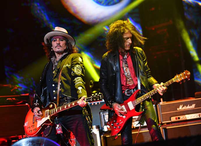 Johnny Depp & Joe Perry Rock Out With Hollywood Vampires In London