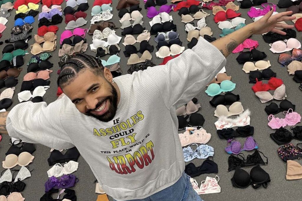 Drake Shows Off Collection Of 100 Bras After Fans Throw Lingerie At His Concerts