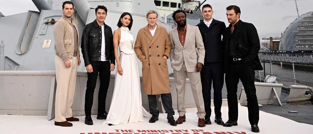 Henry Cavill & The ‘Ministry of Ungentlemanly Warfare’ Cast Strike A Pose On HMS Belfast In London