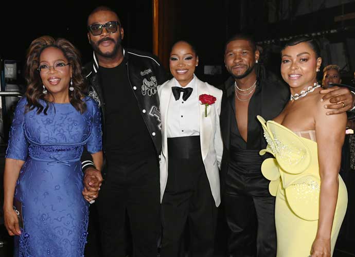 Tyler Perry, Oprah Winfrey, Usher & Taraji P. Henson Pose For All-Star Photo At NAACP Image Awards
