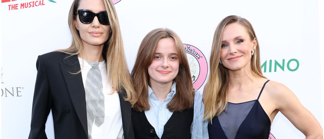 After Dropping Dad Brad Pitt’s Last Name, Vivienne Jolie & Mom Angelina Jolie Hit Red Carpet For ‘Reefer Madness’