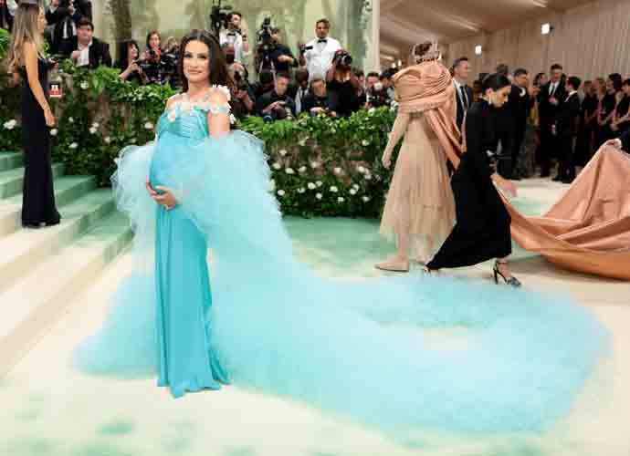 Lea Michele Shows Off Her Baby Bump In Stunning Rodarte Gown At Met Gala 2024