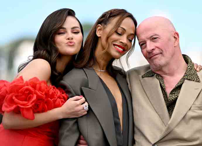 Selena Gomez, Zoe Saldana & Jacques Audiard Pucker Up At ‘Emilia Perez’ Photocall At Cannes Film Festival 2024