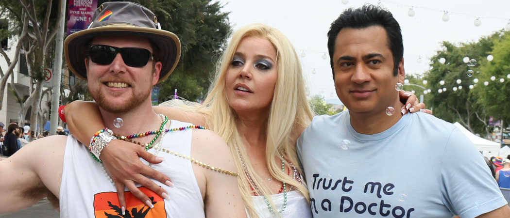 Abbie Cornish Films Anna Nicole Smith Biopic At West Hollywood LGBTQ Pride Parade