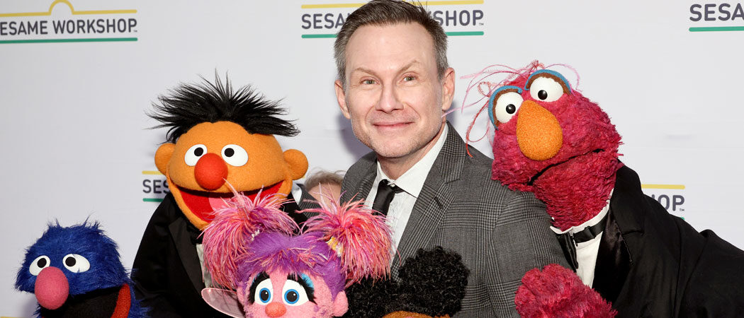 Christian Slater Hangs Out With Muppets At Sesame Workshop 2024 Benefit Gala