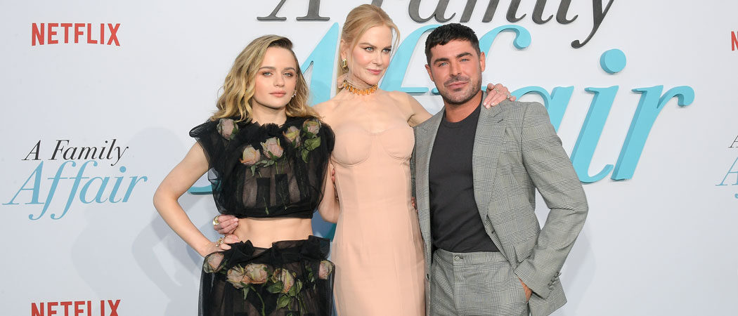 Zac Efron, Nicole Kidman & Joey King Celebrate ‘A Family Affair’ Premiere