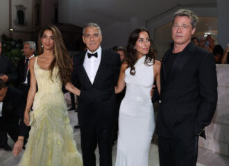 Avoiding Angelina Jolie, Brad Pitt & Ines de Ramon Make Red Carpet Debut At Venice Film Festival