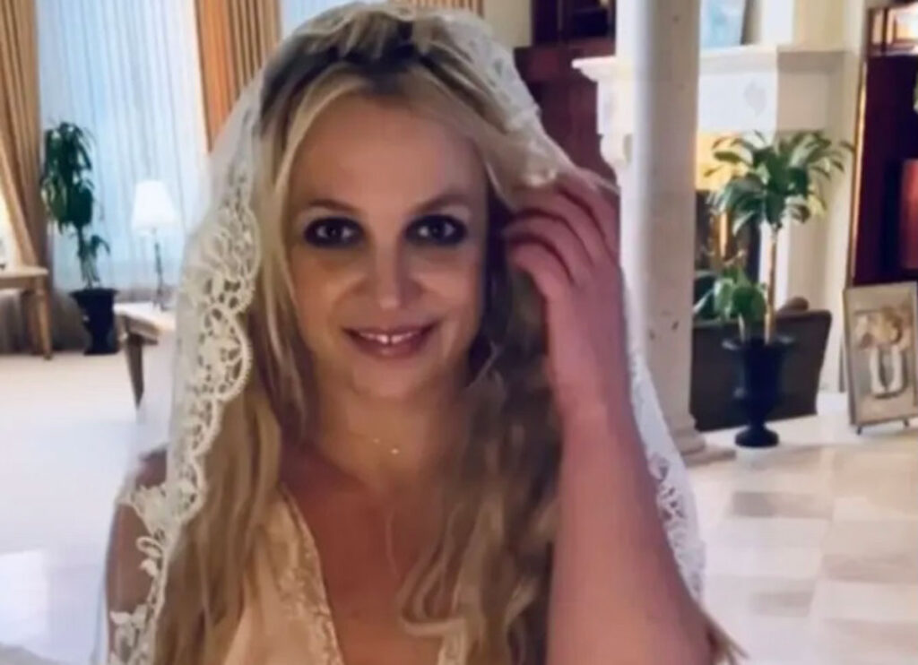 Britney Spears Uploads Video Of Herself In A Wedding Dress & Tells Fans ‘I Married Myself’