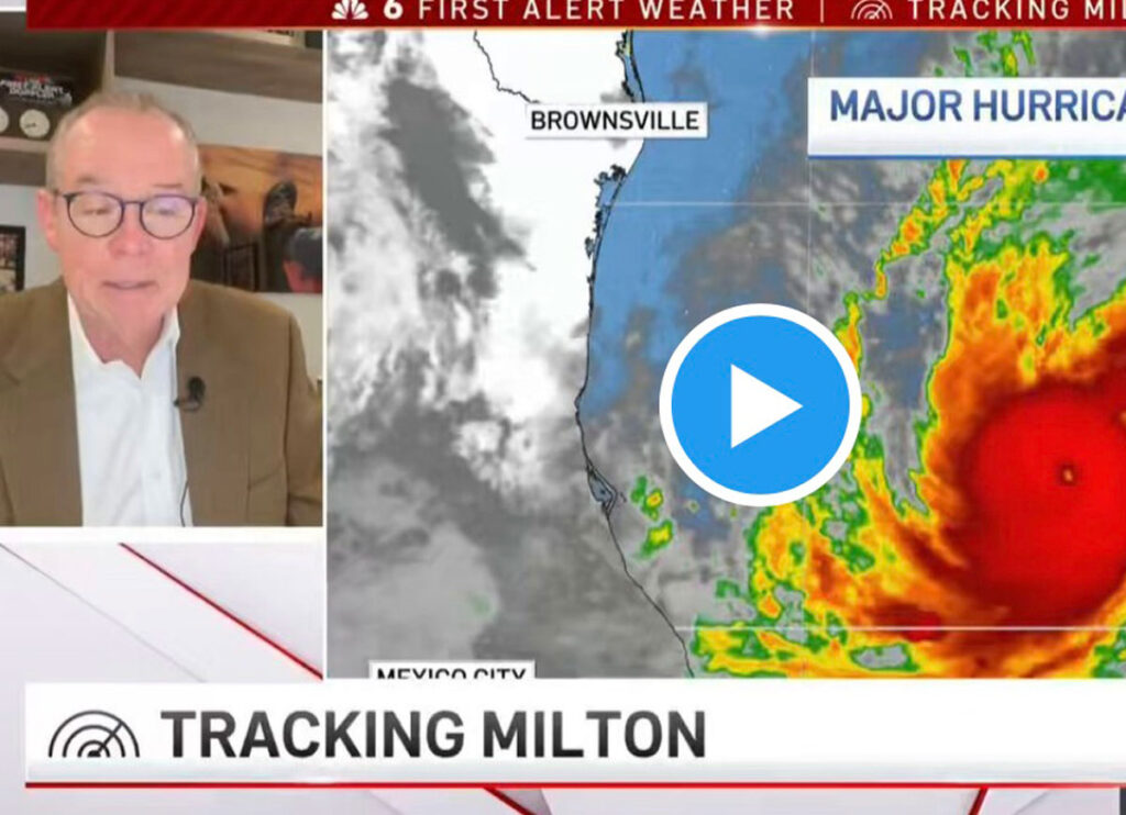 Florida Weatherman John Morales Chokes Up During Report On ‘Horrific’ Hurricane Milton, Blames Global Warming For Storm