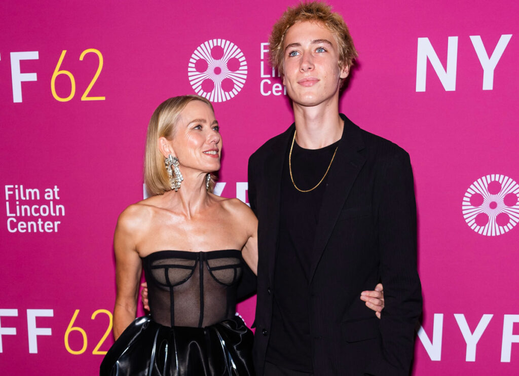 Naomi Watts’ Son With Liev Schreiber, Sasha, Towers Over Mom At Rare Red Carpet Appearance