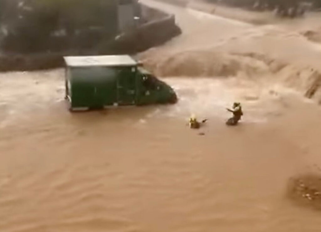 VIDEO: Wild Moment Stranded Drivers Are Saved From Deadly Floods In Valencia