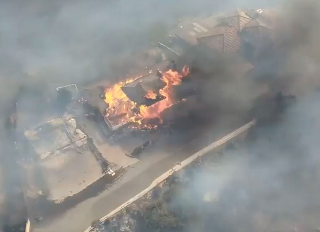 VIDEO: Aerial Crews Combat Mountain Fire In Ventura County