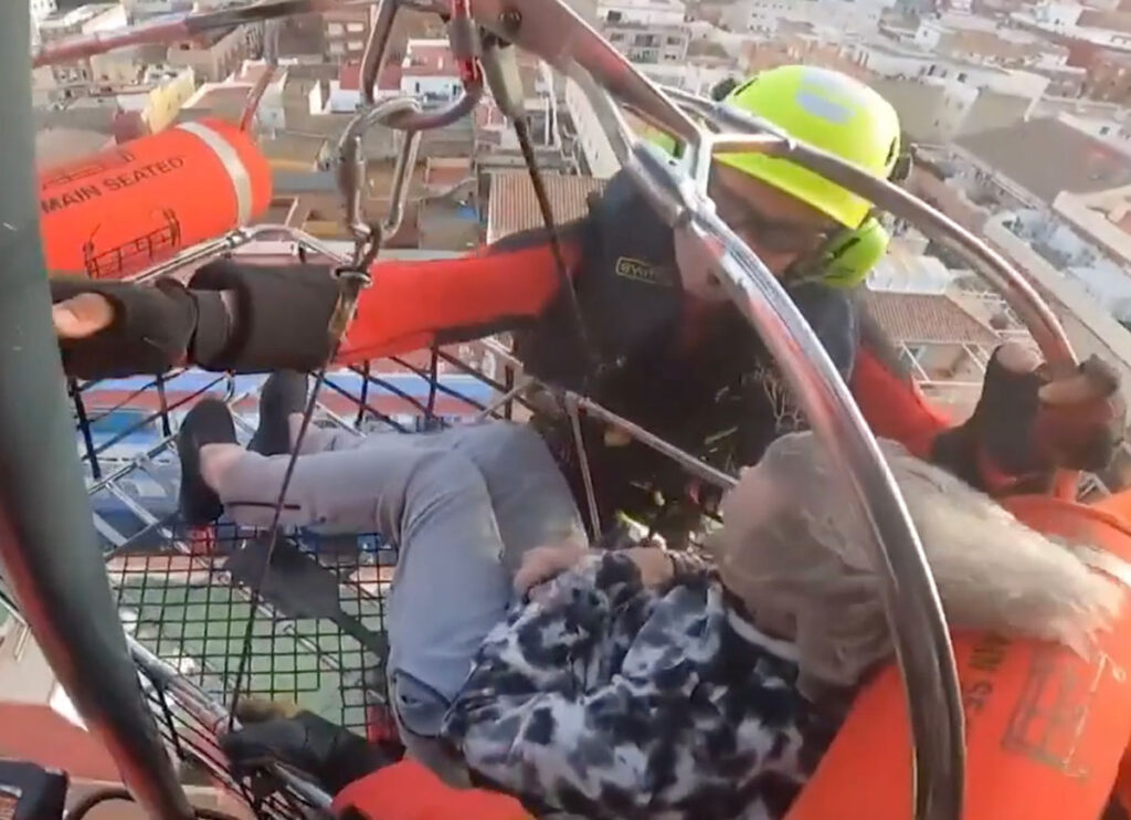 VIDEO: Woman Airlifted To Safety During Rescue Operations In Flooded Valencia