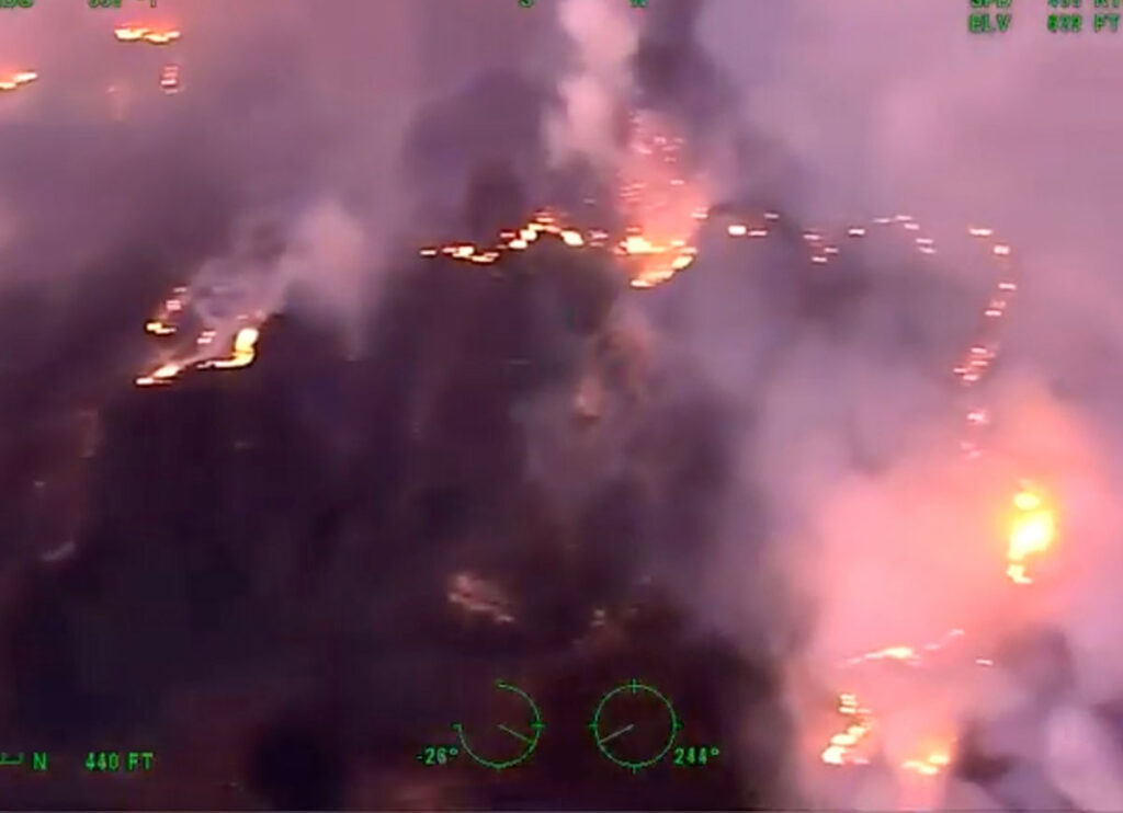 VIDEO: Aerial Footage Shows Wildfires Threatening Homes in Malibu & Pepperdine University Campus