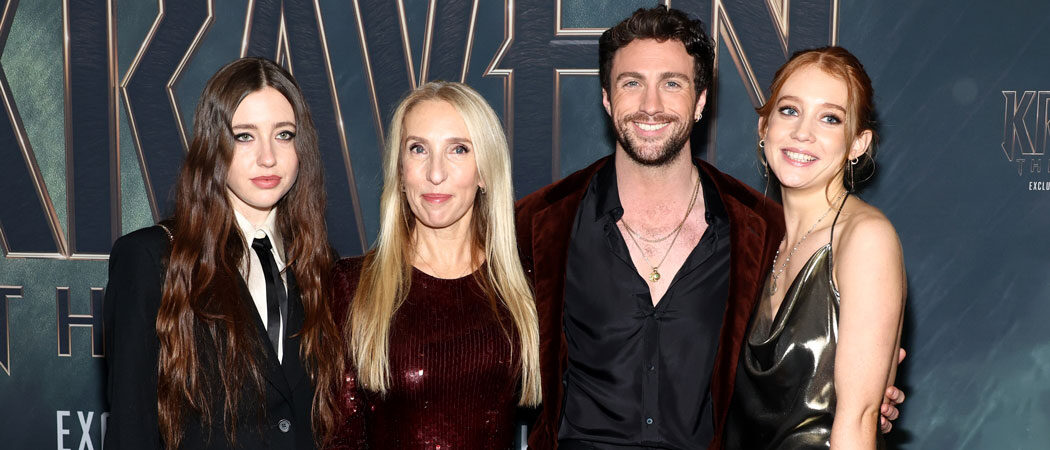 Aaron Taylor-Johnson, 34, Shines At ‘Kraven The Hunter’ Premiere With Wife Sam, 57, And Stepdaughters