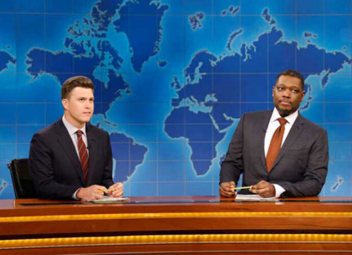 Colin Jost Forced To Read Raunchy Jokes About Wife Scarlett Johansson On ‘SNL’