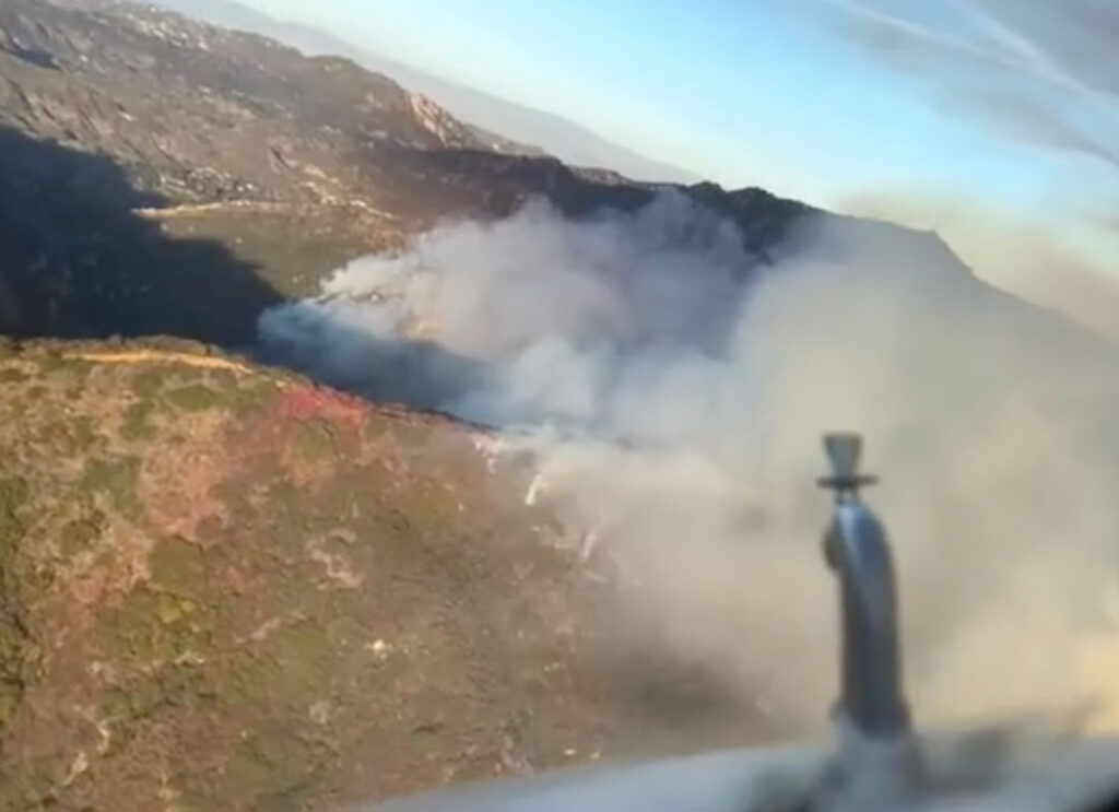 VIDEO: Aerial Footage From Firefighting Plane Shows Views of California’s Franklin Fire