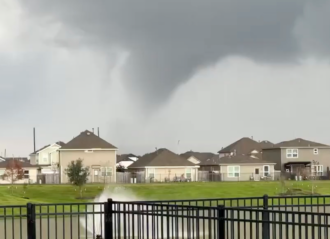 VIDEO: Funnel Cloud Spotted in Houston Suburb As Tornado Kills Person Nearby