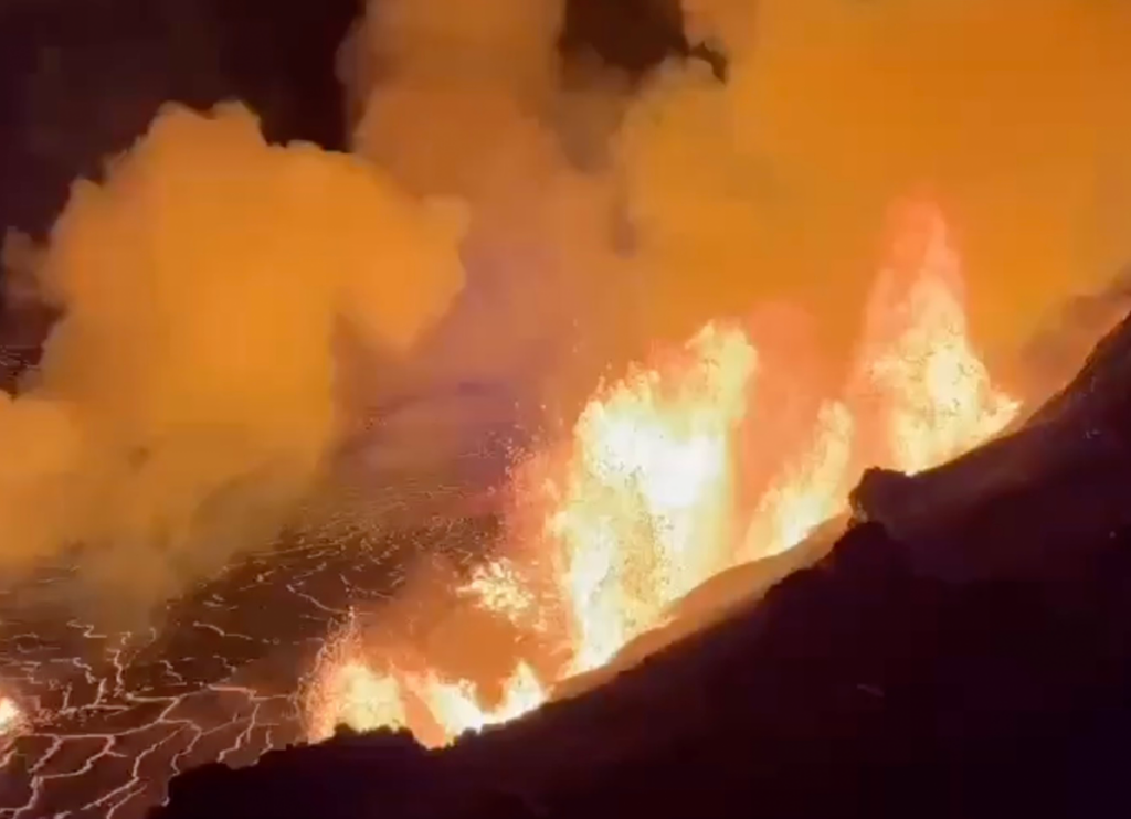 VIDEO: Hawaii’s Kilauea Volcano Erupts, Prompting Officials to Elevate Alert Level