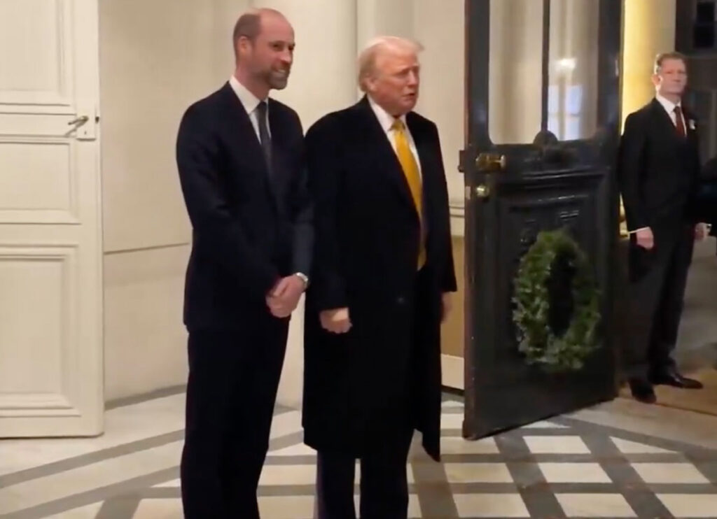 VIDEO: Prince William & Trump Meet In Paris Following Notre Dame Reopening