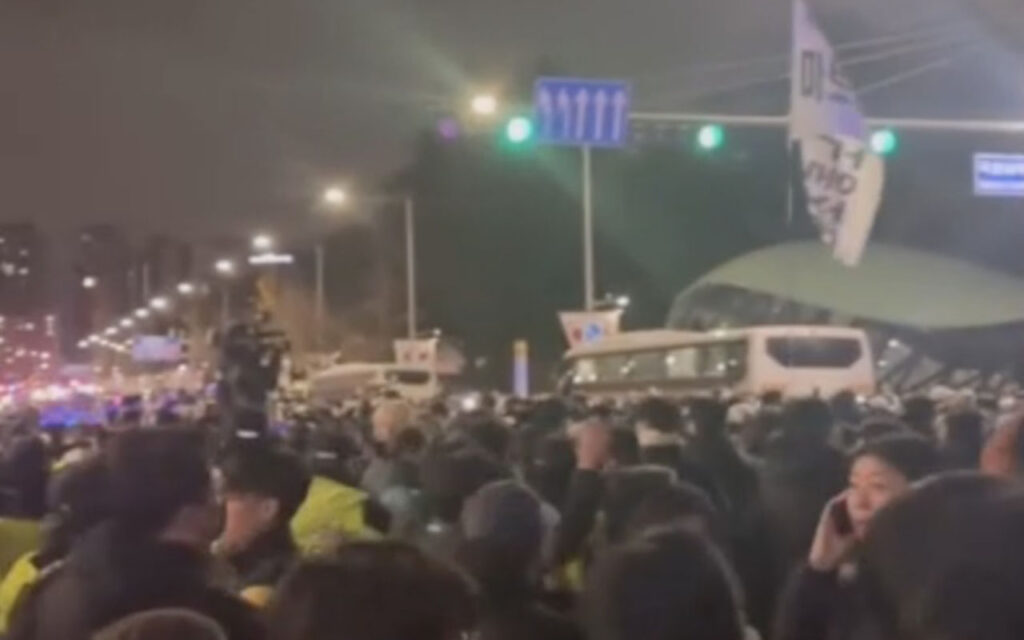 VIDEO: Thousands Of Protesters Rally Against South Korean President Yoon’s Martial Law Declaration In Seoul