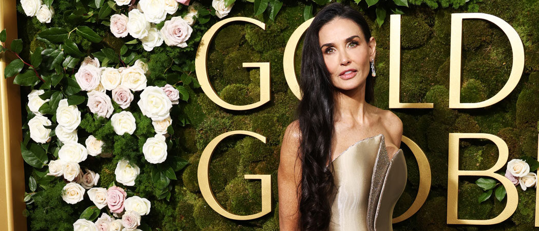 Demi Moore Praised For Golden Globes Speech For First Acting Award In 45-Year Career: ‘The Universe Told Me You’re Not Done!’