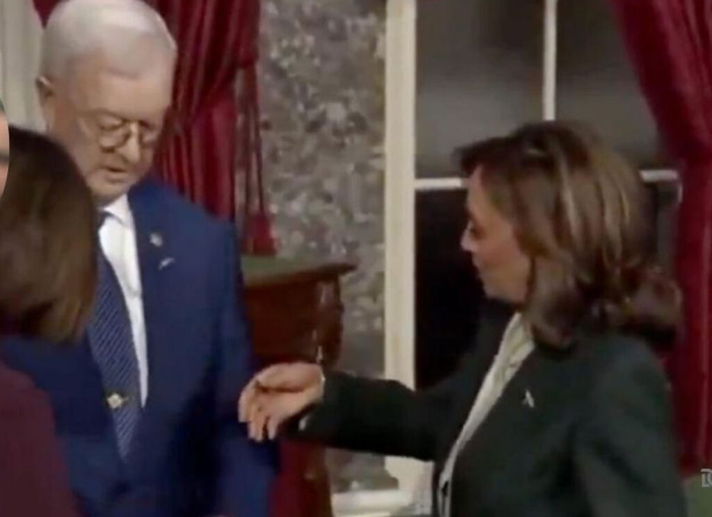 Nebraska GOP Sen. Deb Fischer’s Husband, Bruce Fischer, Slammed Refusing To Shake Kamala Harris’ Hand During Swearing-In Ceremony