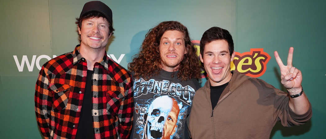 Jason Kelce Hosts Epic ‘New Heights’ Pregame Party For 2025 Super Bowl With Buddies Anders Holm, Blake Anderson & Adam DeVine