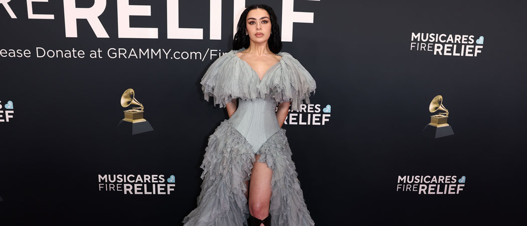 Charli XCX Brings Sexy Back In Dramatic Corset Gown At 2025 Grammy Awards