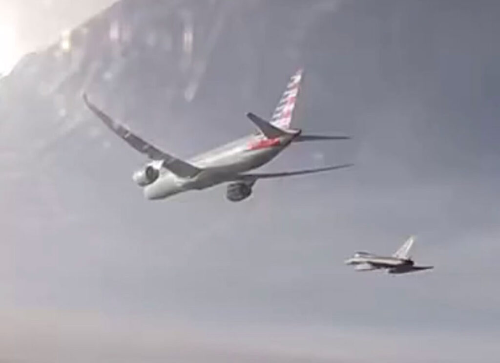 VIDEO: Cockpit View Shows Italian Fighter Escorting Diverted American Airlines Flight To Rome Over ‘Security Concern’