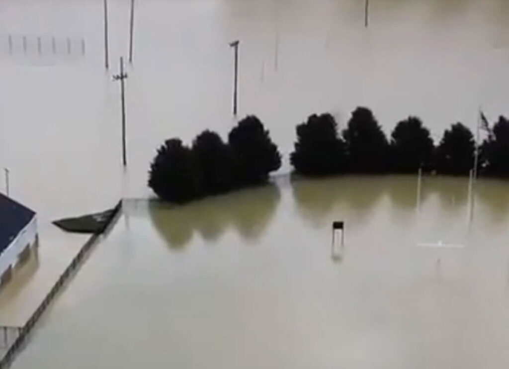 VIDEO: Drone Footage Shows Kentucky Town Under Water During Recent Floods