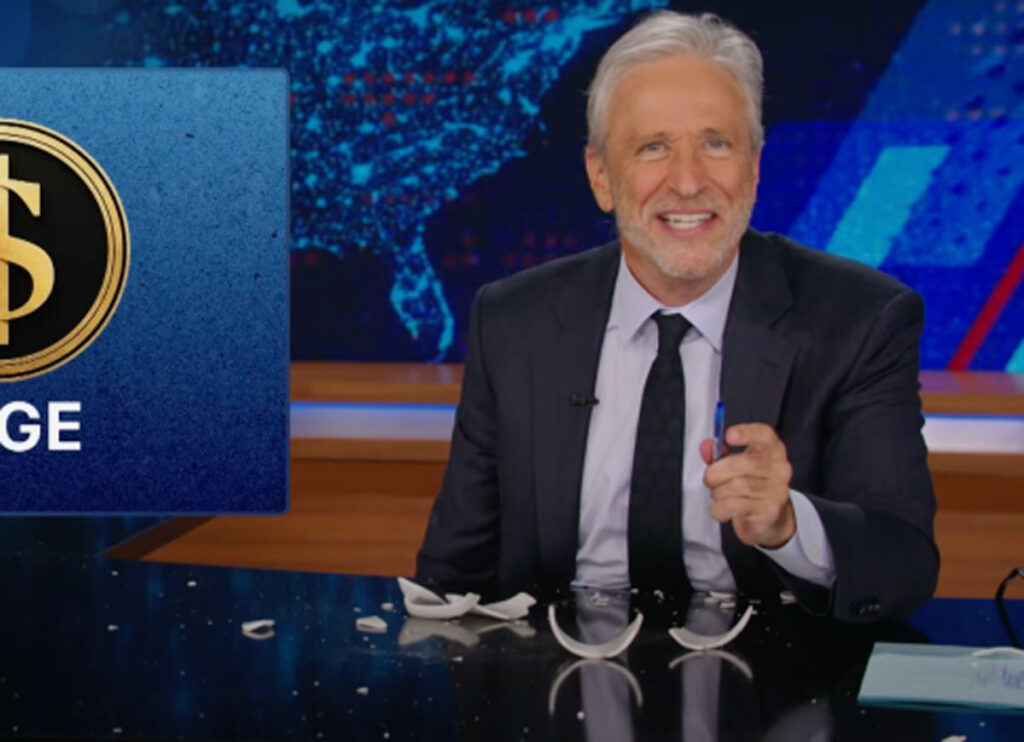 Jon Stewart Slices His Hand Open Live On ‘The Daily Show’ Ranting About DOGE