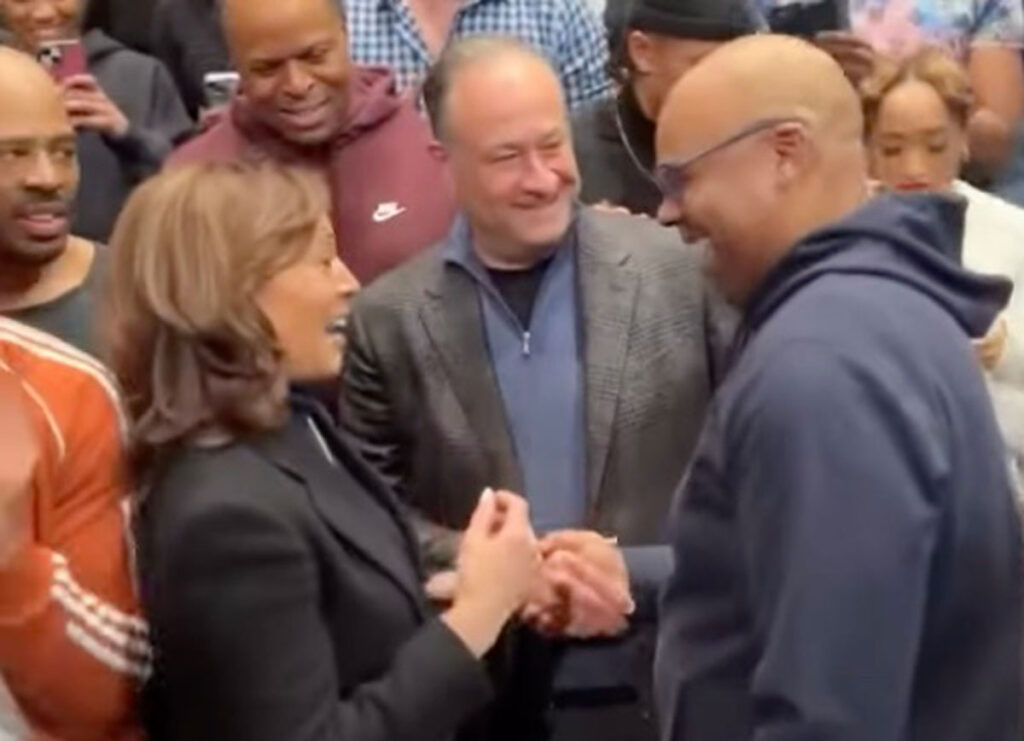VIDEO: Kamala Harris & Doug Emhoff Visit Cast Of ‘A Wonderful World’ On Broadway