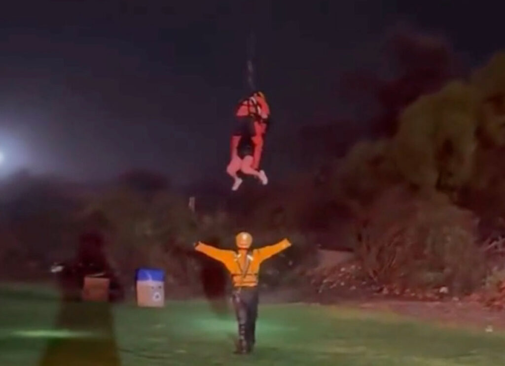 VIDEO: 2 People Rescued From Fast-Moving Creek As Storm Slams Southern California