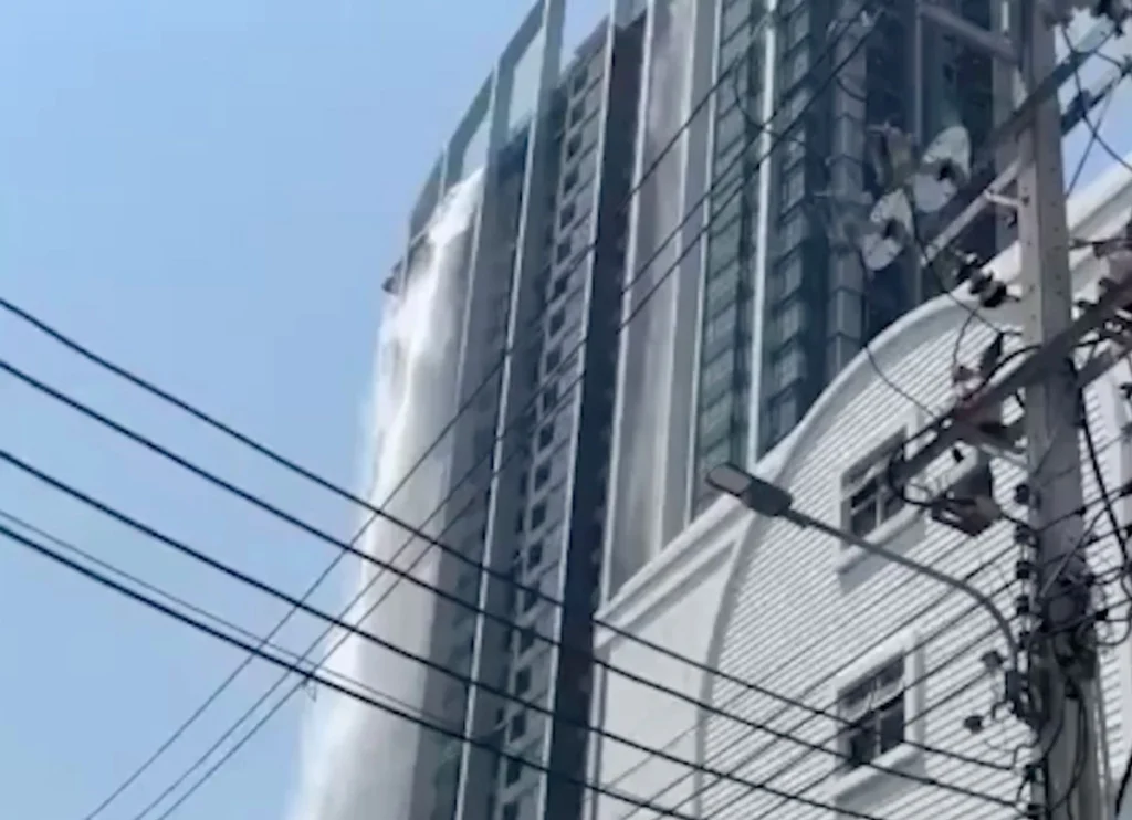 VIDEO: Pool Water Spills Off High-Rise Tower As Earthquake Rocks Bangkok