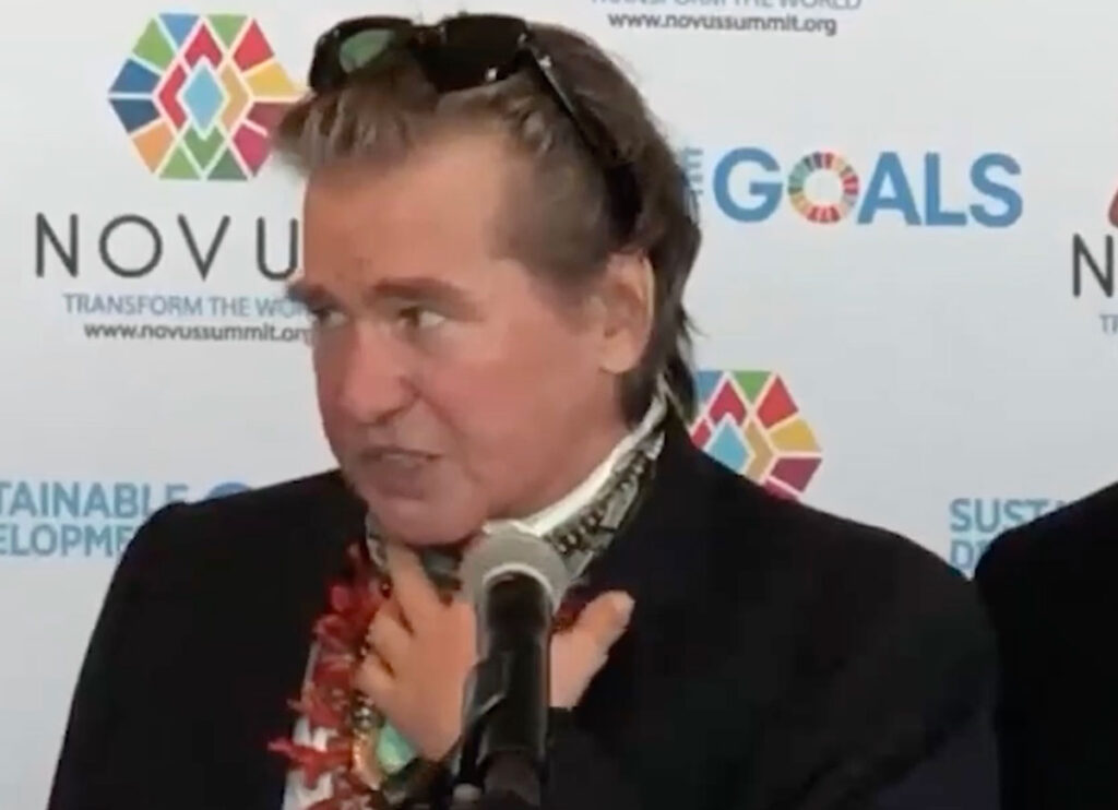 VIDEO EXCLUSIVE: Val Kilmer Struggles To Speak At UN Conference In 2019 After Cancer Scare