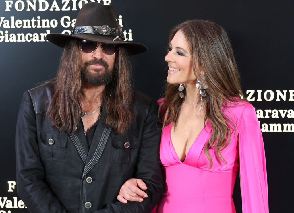 Odd Couple Billy Ray Cyrus & Elizabeth Hurley Make Red Carpet Debut
