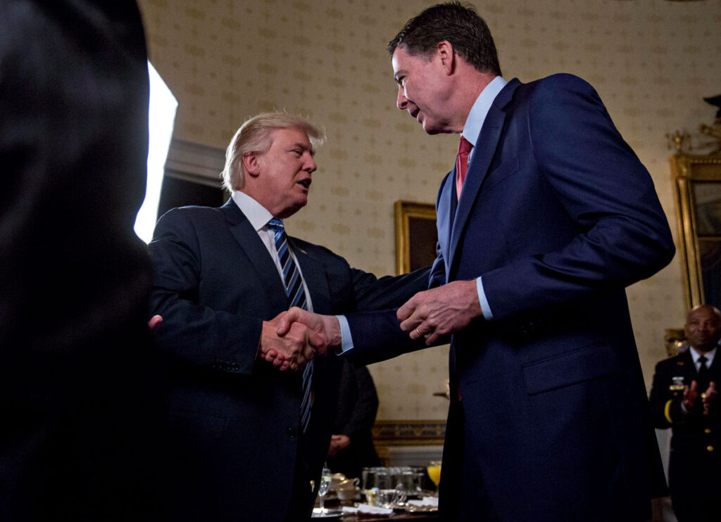 Former FBI Director James Comey Says He’s ‘Totally Innocent’ After Trump Claims Social Media Post Was Call To ‘Assassinate’ Him