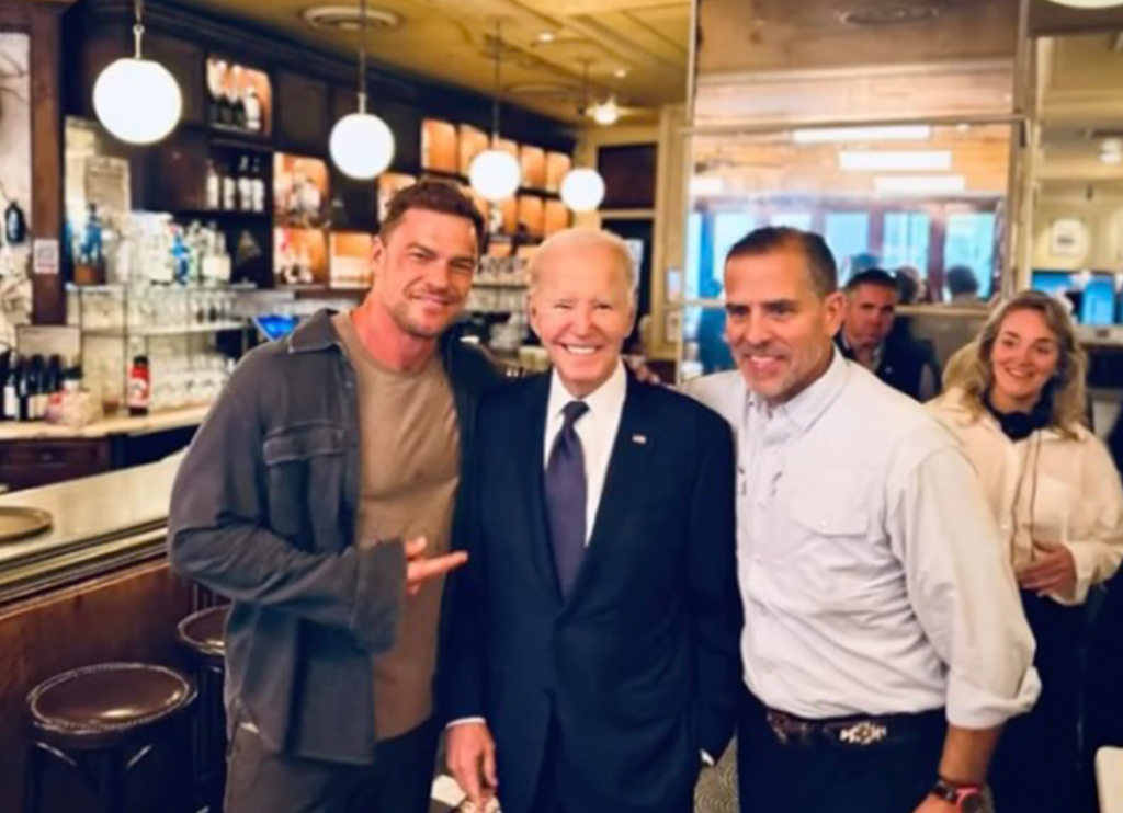 Former President Joe Biden & Son Hunter Visit Set Of ‘Reacher’ In Philadelphia