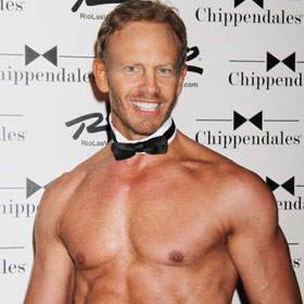 Ian Ziering Shows Six-Pack Abs At Chippendales Debut