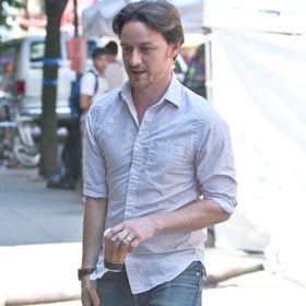 James McAvoy Takes Coffee Break Filming 'The Disappearance Of Eleanor Rigby'